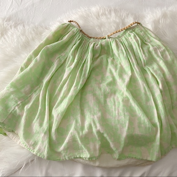 Green & Cream • Floral Print Skirt • PRICE FIRM - Picture 6 of 8